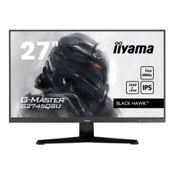 iiyama G-MASTER Black Hawk G2745QSU-B2 - LED monitor - hraní her - 27" - 2560 x 1440 WQHD @ 100 Hz - IPS - 300 cd m? - 1300:1 - 1 ms - HDMI, DisplayPort - reproduktory - černá, matná