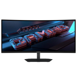 GIGABYTE LCD - 34" Gaming monitor G34WQCP, Prohnutý VA1500R, 3440x1440 WQHD, 180Hz, 4000:1, 350cd m2, 1ms, 2xHDMI, 1xDP