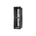 APC NetShelter SX Colocation - Rozvadec stojanový skrín - 2 x 600W x 1070D mm, with sides - podlahové provedení - cerná - 42U - 19" - kompatibilní s TAA