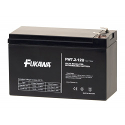 FUKAWA olověná baterie FW 7,2-12 F2U do UPS APC AEG EATON Powerware 12V 7,2 Ah životnost 5 let Faston F2-6,3mm