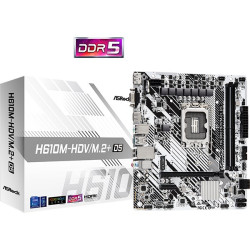 ASRock MB Sc LGA1700 H610M-HDV M.2+ D5, Intel H610, 2xDDR5, 1xDP, 1xHDMI, 1xVGA, mATX