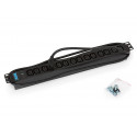 Triton 19\',14xIEC C13,kontrol.,3x1.5mm 2m kabel IEC320 C14, RAL9005