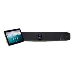 Poly Studio X70 - Videolišta vše v jednom (dotykový ovladač Poly TC10, video lišta) - certifikováno pro Zoom, certifikováno pro Microsoft Teams, certifikováno Google Meet - černá