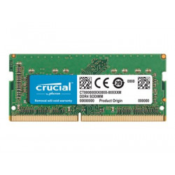 Crucial - DDR4 - modul - 8 GB - SO-DIMM 260-pin - 2666 MHz PC4-21300 - CL17 - 1.2 V - bez vyrovnávací paměti - bez ECC - pro Apple iMac (Začátek 2019); Mac mini (konec roku 2018)