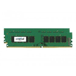 Crucial - DDR4 - sada - 32 GB: 2 x 16 GB - DIMM 288-pin - 2400 MHz PC4-19200 - CL17 - 1.2 V - bez vyrovnávací paměti - bez ECC