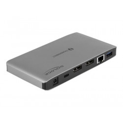 Delock - Dokovací stanice - Thunderbolt 3 - 2 x DP - GigE