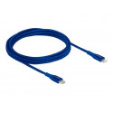 Delock - Kabel Lightning - USB-C s piny (male) do Lightning s piny (male) - 2 m - modrá - pro Apple iPad iPhone iPod (Lightning)