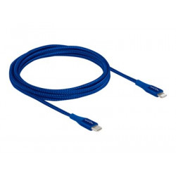 Delock - Kabel Lightning - USB-C s piny (male) do Lightning s piny (male) - 2 m - modrá - pro Apple iPad iPhone iPod (Lightning)