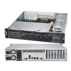 SUPERMICRO 2U short depth chassis 3x 3,5" HS SAS SATA, DVD, 2x800W (titanium)