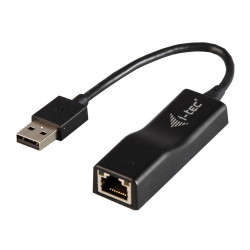i-tec USB 2.0 Fast Ethernet adaptér DVANCE (RJ45) LED indikace černý