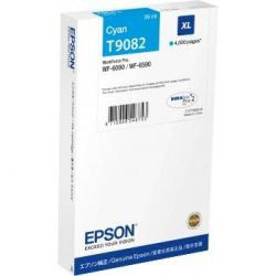 Epson originální ink C13T908240, T9082, XL, cyan, 39ml, Epson WorkForce Pro WF-6090DW