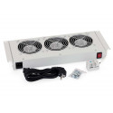 Triton 19“ ventilační jednotka pro nástěnné rozvaděče, 3 ventilátory, bimetalový termostat