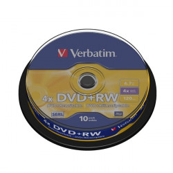 VERBATIM DVD+RW 4,7GB 4x 10pack spindle