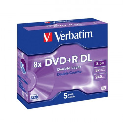 VERBATIM DVD+R DoubleLayer 8,5GB 8x Jewel 5pack