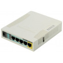 MikroTik RouterBOARD RB951Ui-2HnD 128 MB RAM 600 MHz 5x LAN 1x USB MIMO (2x2) 2.4Ghz 802b g n , 1x PoE, vč L4