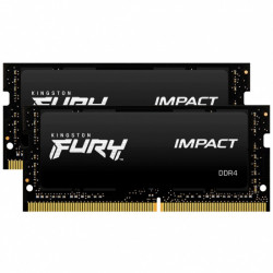 Kingston FURY Impact SO-DIMM DDR4 32GB 3200MHz CL20 2x16GB Black
