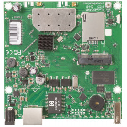 MikroTik RouterBOARD RB912UAG-2HPnD, 64MB, 802.11b g n, L4, 2xMMCX, 1xGLAN, miniPCIe, L4