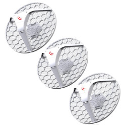 MikroTik RouterBOARD LHG 5 - outdoor klient, anténa 24,5 dBi, 7°, 802.11a n, L3 (5GHz) - 3 pack