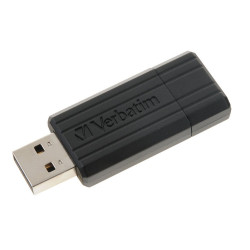 VERBATIM Flash disk Store 'n' Go PinStripe 32GB USB 2.0 černá