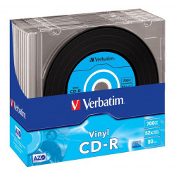 VERBATIM CD-R80 700MB DL Plus 52x 80min Vinyl slim 10pack