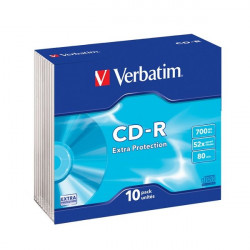 VERBATIM CD-R80 700MB Data Life 52x slim 10pack