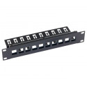 Triton 10\' modulární patch panel 1U pro max. 10ks keystone,otvor 14,8x17,5mm