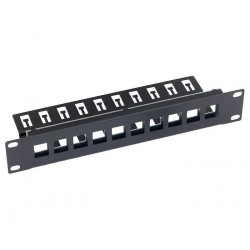 Triton 10' modulární patch panel 1U pro max. 10ks keystone,otvor 14,8x17,5mm