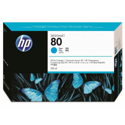 HP 80 Azurová inkoustová kazeta, 350 ml