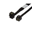 INTEL 585 mm straight SFF8643 to right angle mini SAS right connector cables