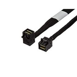 INTEL 585 mm straight SFF8643 to right angle mini SAS right connector cables
