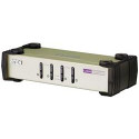 ATEN 4-port KVM PS 2+USB, 1.2m kabely