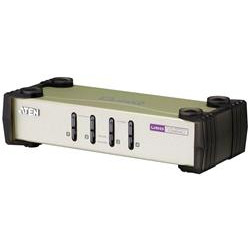 ATEN 4-port KVM PS 2+USB, 1.2m kabely