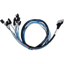 ARECA int. SlimlineSAS x8 SFF-8654 straight to 8x SATA cable, 1m