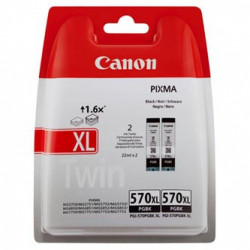 Canon originální ink blistr PGI-570XL BK 2-pack, 0318C007, black, 22ml, Canon Pixma MG77