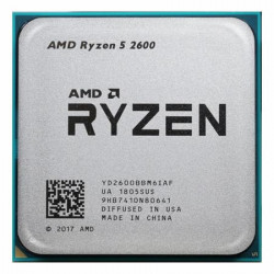 AMD cpu Ryzen 5 2600 AM4 Tray (6core, 12x vlákno, 3.4GHz 3.9GHz, 16MB cache, 65W), bez chladiče