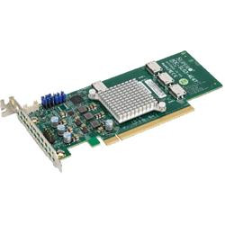 Supermicro 12.8GB s quad-Port Gen-3 Internal NVMe Host Bus Adapter (PCIe retimer card)