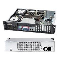 SUPERMICRO 2U chassis (Short Depth 14,5") 2x 3,5" Fix, front IO, 500W (80+Platinum)