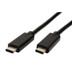 PremiumCord USB-C kabel ( USB 3.1 generation 2, 3A, 10Gbit s ) černý, 1m