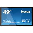 49" iiyama TF4939UHSC-B1AG: IPS, 4K, capacitive, 15P, 500cd m2, VGA, HDMI, DP, 24 7, IP54, černý