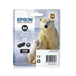 Epson originální ink C13T26114010, T261140, photo black, 4,7ml, Epson Expression Premium X