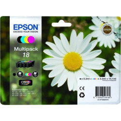 Epson originální ink C13T18064010, T180640, CMYK, 3x3,3 5,2ml, Epson Expression Home XP-10