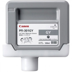 Canon originální ink PFI301GY, grey, 330ml, 1495B001, Canon iPF-8000, 8000S, 9000, 9000S
