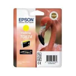 Epson originální ink C13T08744010, yellow, 11,4ml, Epson Stylus Photo R1900