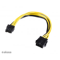 AKASA - 12V ATX 8-Pin na PCIe 6+2 pin adaptér