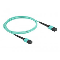 Delock - Dálkový kabel - multirežim MPO (F) do multirežim MPO (F) - 2 m - 3 mm - optické vlákno - 50 125 mikron - OM4 - neobsahuje halogen - vodě - barva