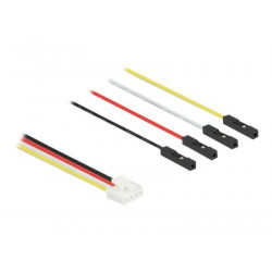 Delock IOT - Napájecí datový kabel - 4pinový Grove (M) do spojovací vedení (F) - 5 A - 10 cm - spojka - černá, bílá, žlutá, červená