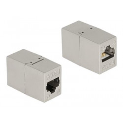 Delock - Síťový propojovací kabel - RJ-45 (F) do RJ-45 (F) - STP - CAT 6a