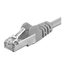 Premiumcord Patch kabel Cat5E FTP, AWG 26 7, délka 10m, šedá