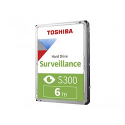 Toshiba S300 Surveillance - Pevný disk - 6 TB - interní - 3.5" - SATA 6Gb s - 5400 ot min. - vyrovnávací paměť: 256 MB