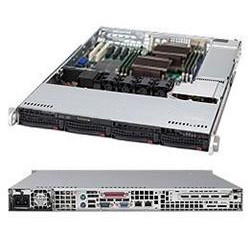 SUPERMICRO 1U chassis 4x 3,5" HS SAS3 SATA, 600W (80PLUS Platinum)